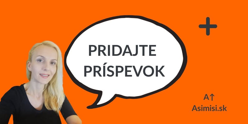 Žena s rečovou bublinou hovorí Pridajte príspevok